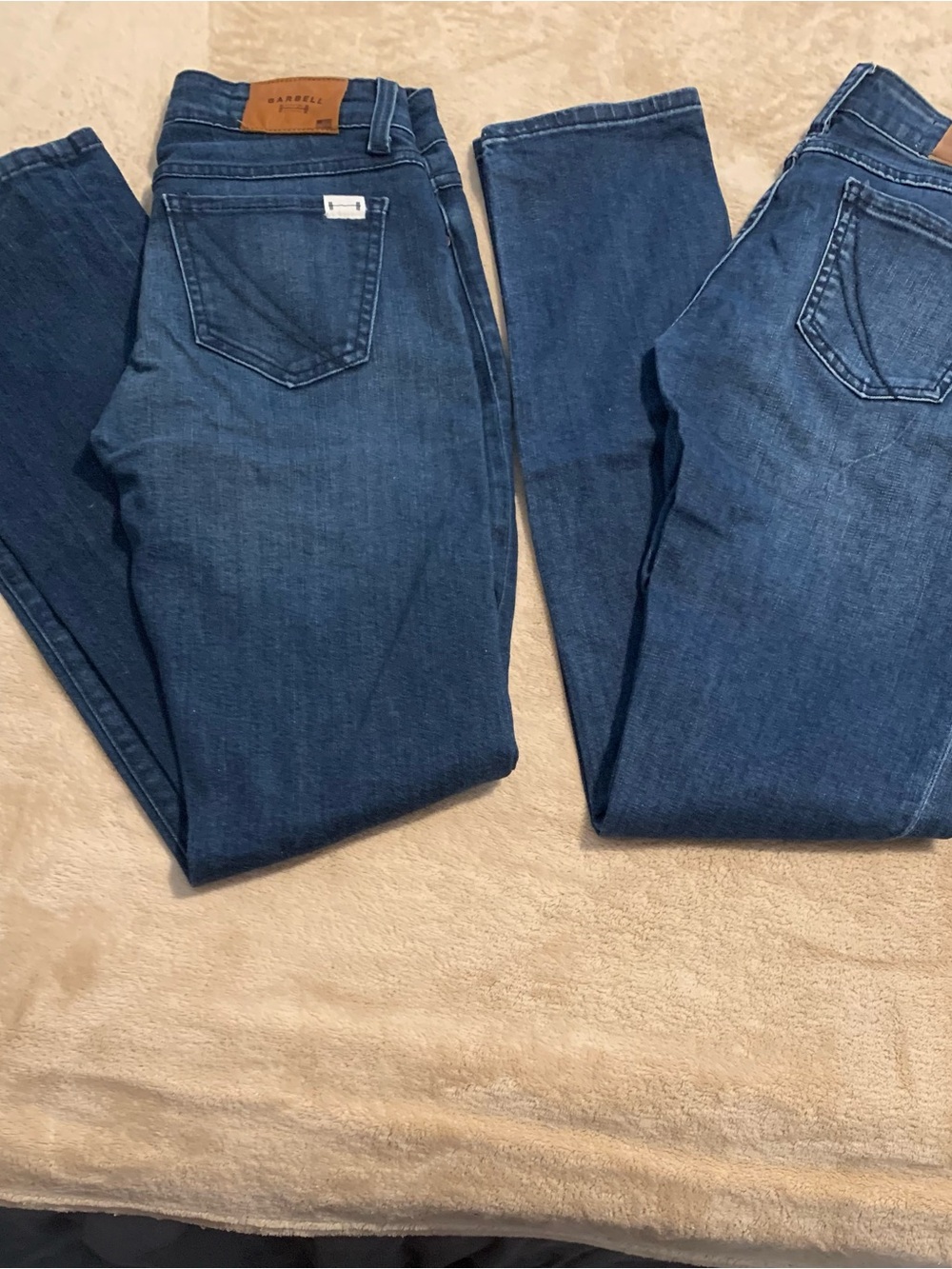 BARBELL APPAREL Womens Dark Blue Stretch Jeans TWO PAIRS